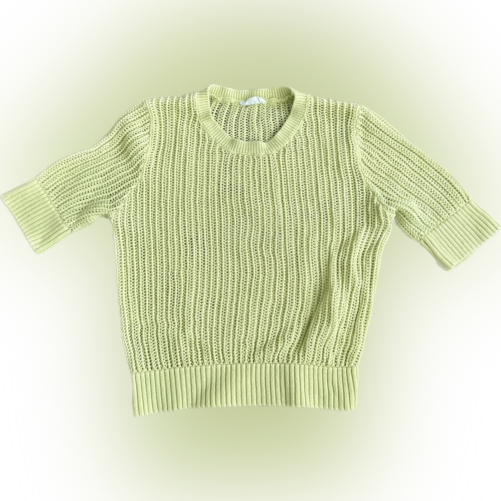Valen Marie Lime Green Knit Top
